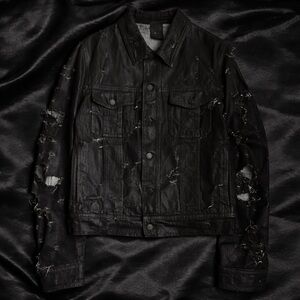 Dior Hedi Black Waxed Demin Jacket